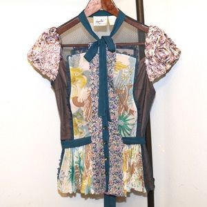 Beguile Wilderflora Patchwork Blouse